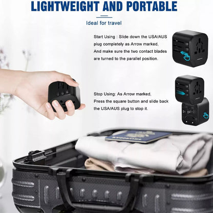 HEYMIX Universal Travel Adapter with USB – International Power Plug