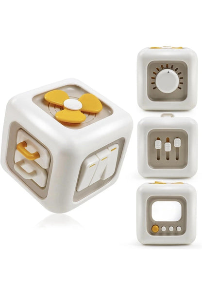 Montessori Baby Busy Toy Cube Sensory Activity Board Car Travel Activities