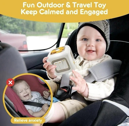 Montessori Baby Busy Toy Cube Sensory Activity Board Car Travel Activities